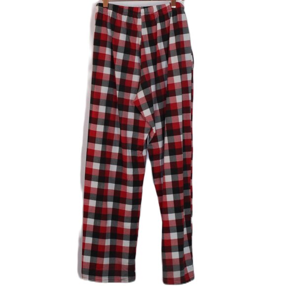 Xmas Pajama Set Raindeer Black Red Plaid Size S - Picture 4 of 9